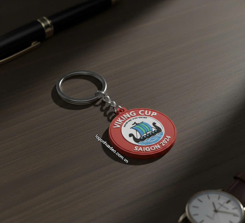 Rubber keychain