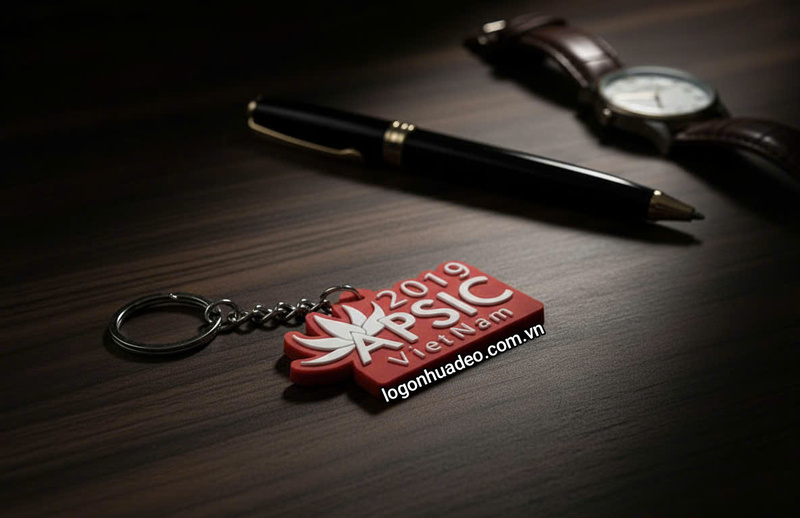 Rubber keychain