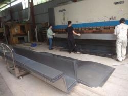 Stainless steel trough
