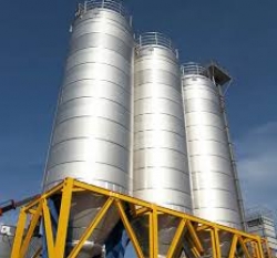 Stainless steel silo
