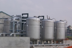 Stainless steel silo