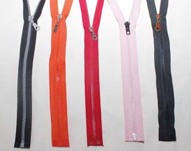 Zippers for jackets