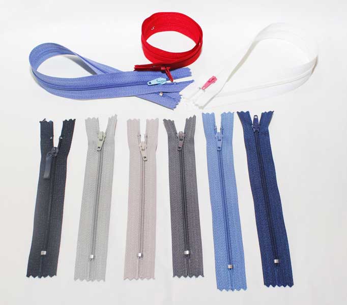 Nylon zippers