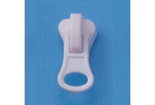 Plastic zipper sliders