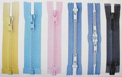 Zippers for jackets