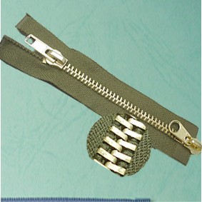 Metal zippers