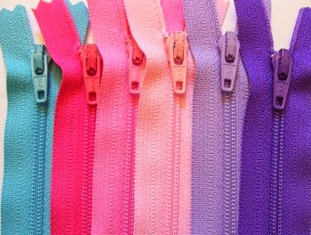 Dyed zippers