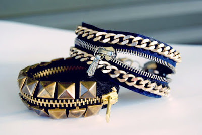 Metal zippers