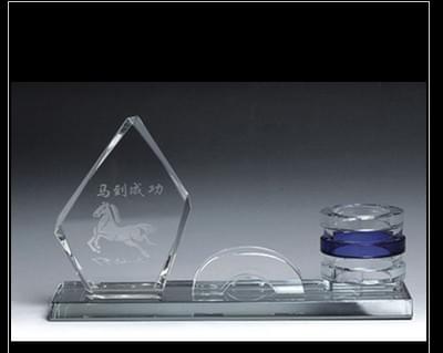 Crystal desk set