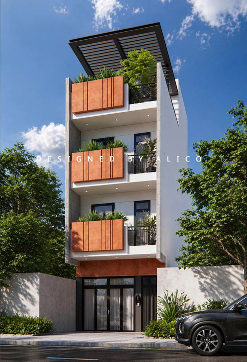 Three-Story Apartment