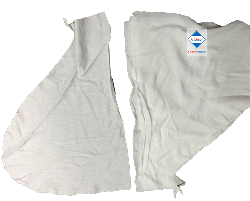 Small white wiping cloth