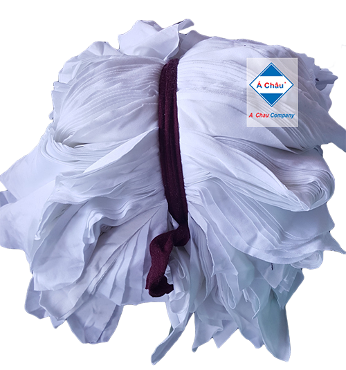 White wiping cloth in stack