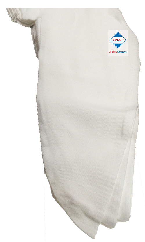 White wiping cloth in stack