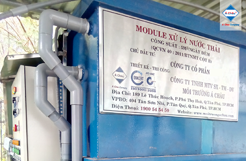 Wastewater treatment module