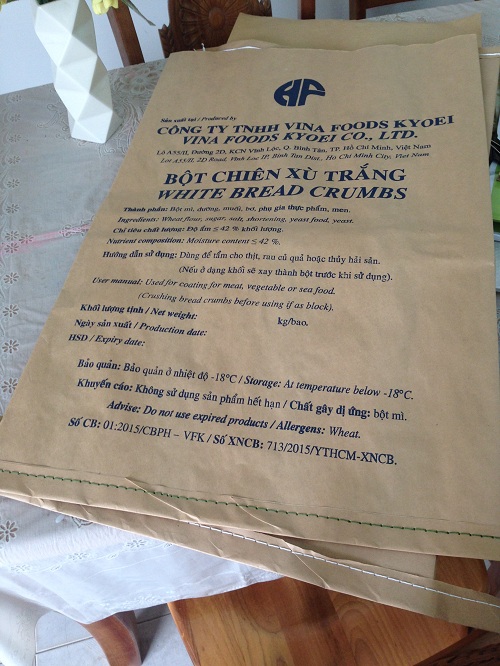Bag for bread crumbs
