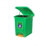 Plastic garbage bin