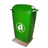 Plastic garbage bin