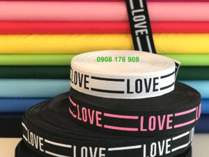 Letter woven elastic