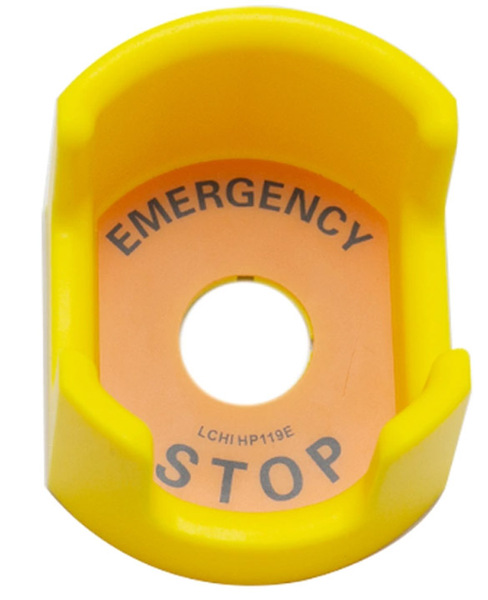 Emergency stop button guard cover