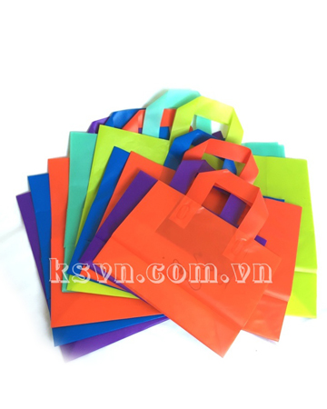 Soft loop handle shopping plastic