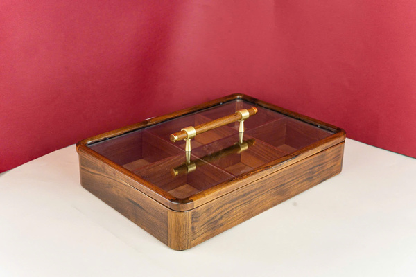 Walnut wood box