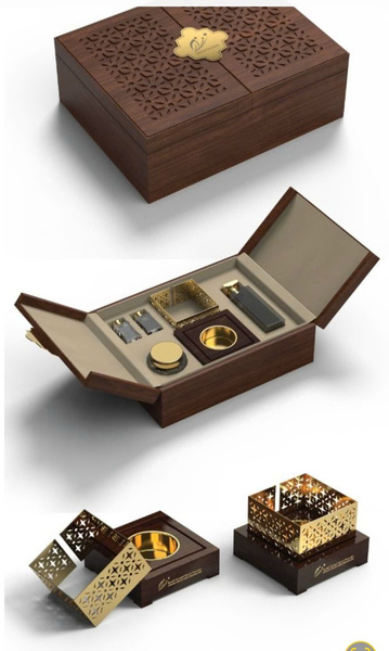 Walnut wood box