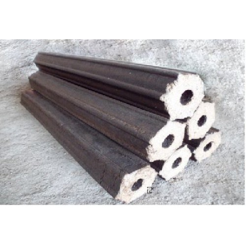 Rice husk briquettes