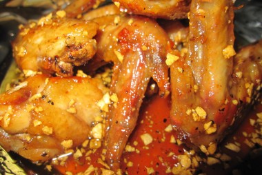 Fried chicken with lemongrass
