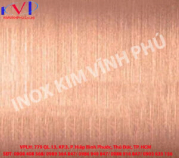 Rose-colored hairline stainless steel sheet