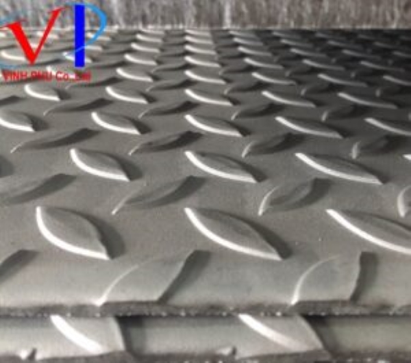 Anti-slip stainless steel sheet (rice grain pattern)