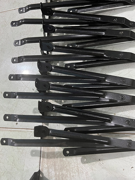 Folding chair brackets