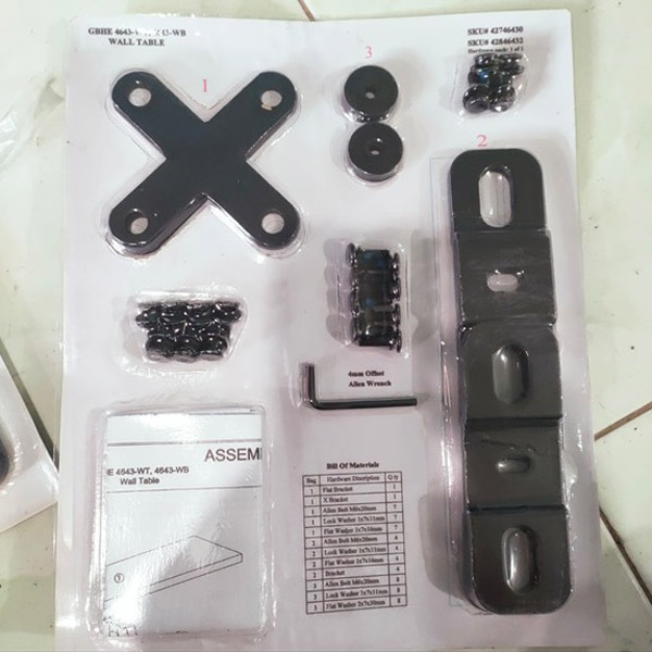Custom blister-packed hardware