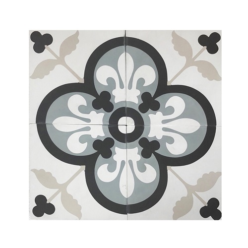 4 Floral ceramic tiles