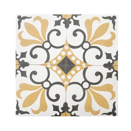 6 Floral ceramic tiles