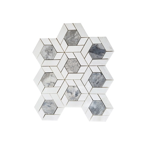Hexagon Mosaic Tile Wallpaper