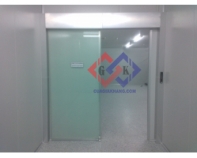 Single-leaf automatic doors