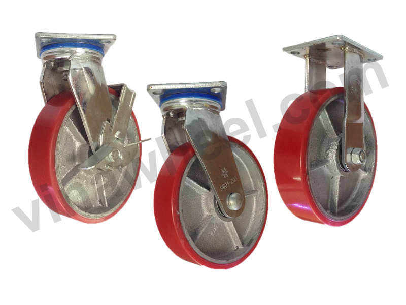 Red trolley wheel