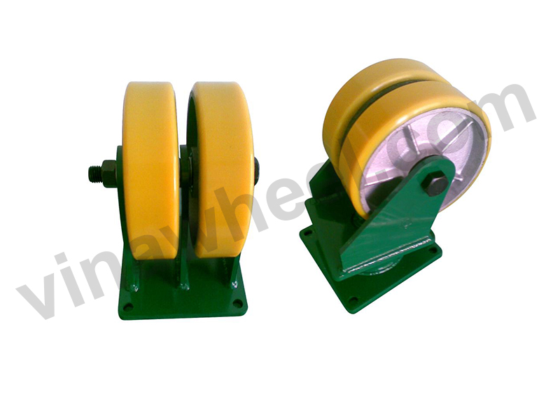 Yellow trolley wheel