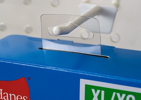 Box top hang tab