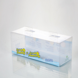 Clear plastic box on request