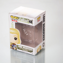 Clear plastic box on request