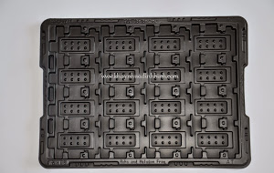 Antistatic plastic tray