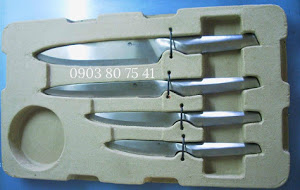 Plastic tray for knife