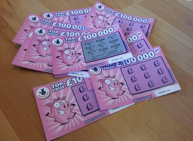 Lottery scratch card printing