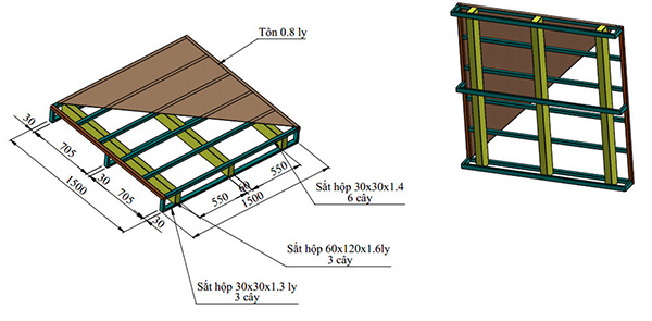 Design and supply steel pallet as requested