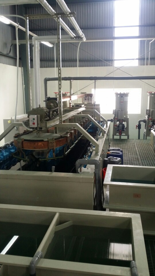 Plating production line