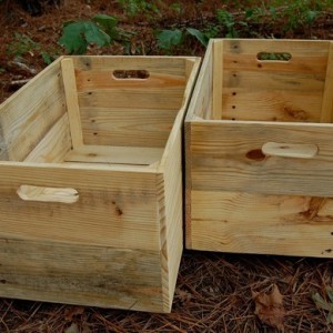 Wooden crates, wooden boxes