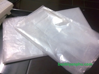 Transparent PE plastic bag