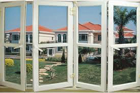 Aluminum glass door