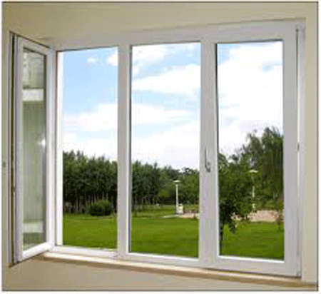 Aluminum glass door